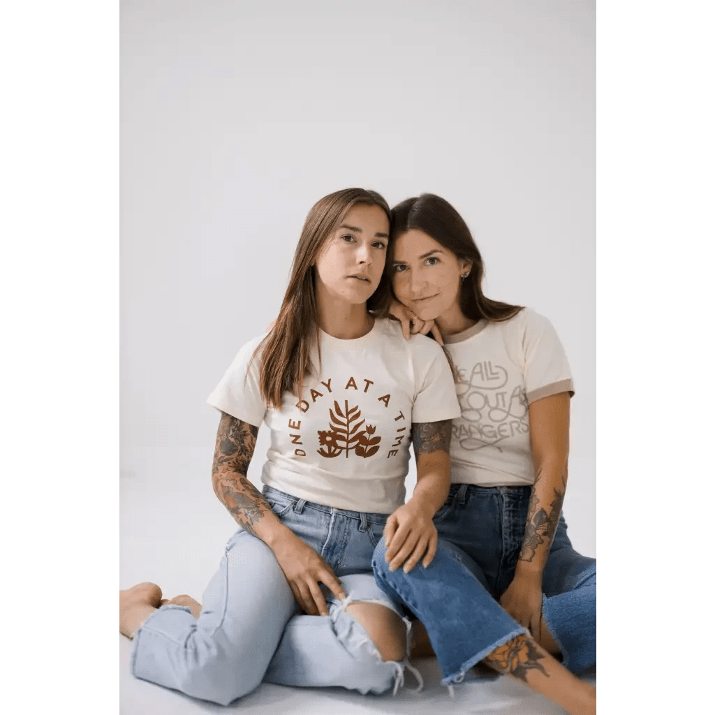 We All Start As Strangers Ringer Tee for Adults by Polished Prints