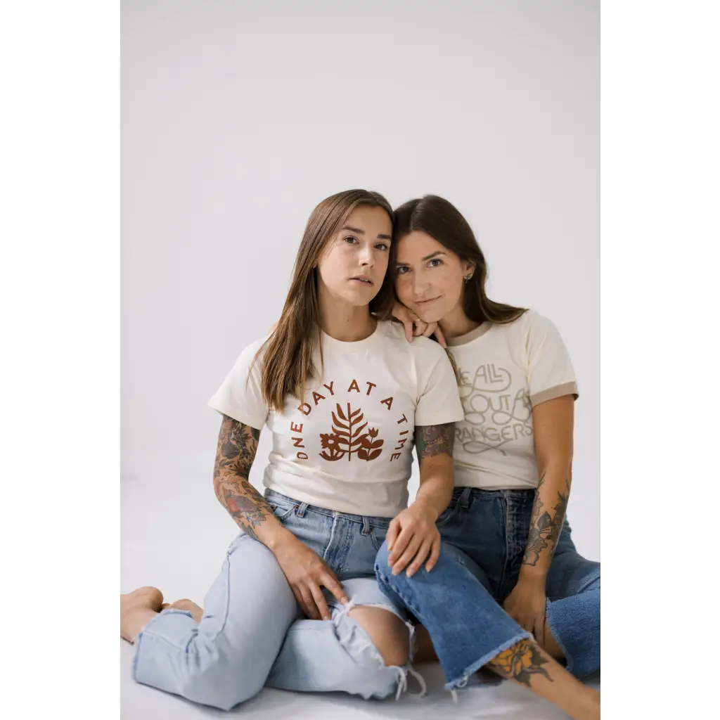 We All Start As Strangers Ringer Tee for Adults