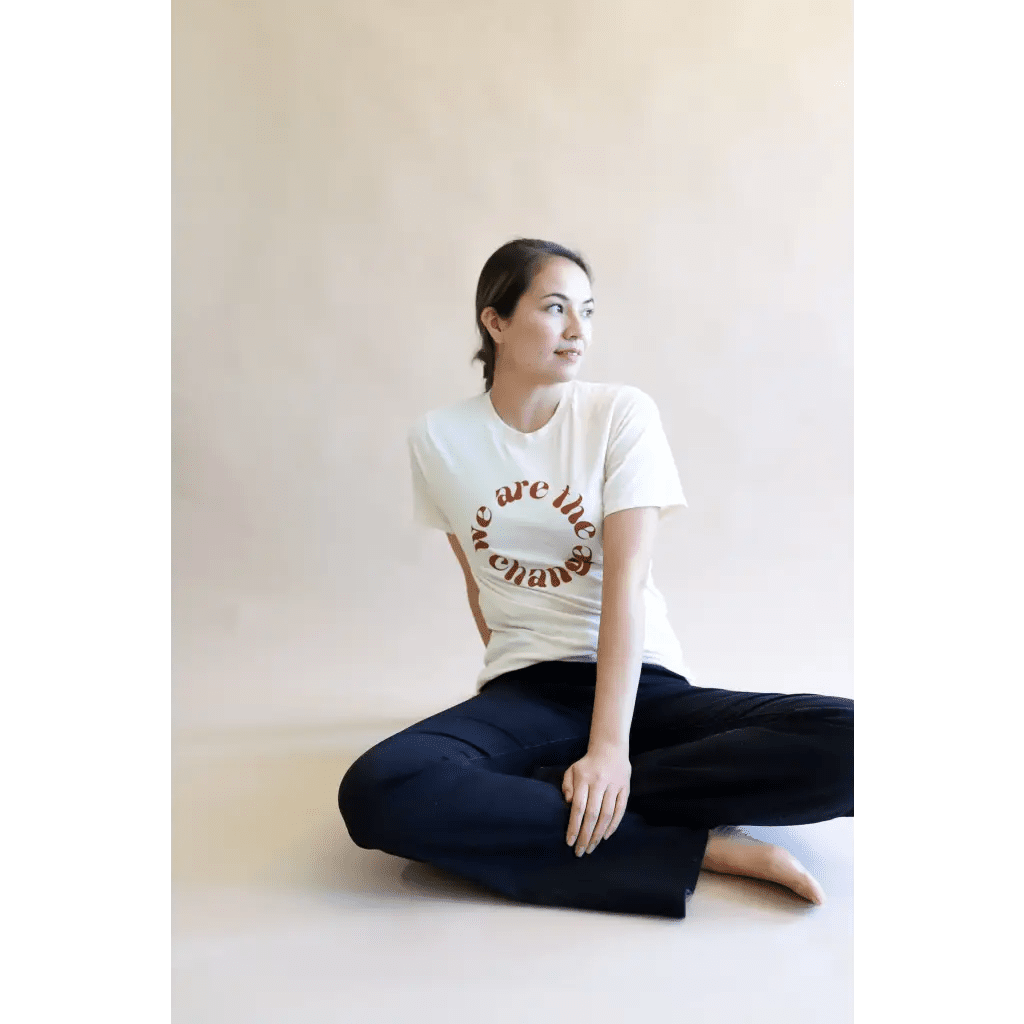 We are the Change Graphic T-shirt for Adults by Polished Prints