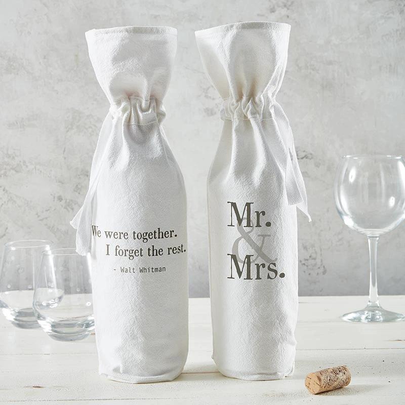 We were together - I forget the rest - Walt Whitman Drawstring Wine Bag by The Bullish Store