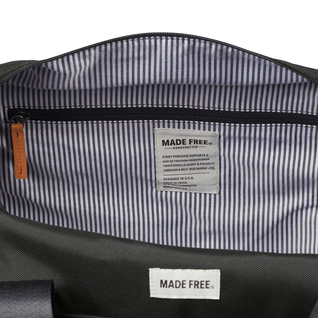 Weekend Duffel Bag Charcoal by Ethical Trade Co