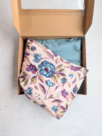 Weighted Heating Pad Cotton/Flannel - Blush Botanical La Vie Bien Weighted Heating Pad Cotton/Flannel - Blush Botanical