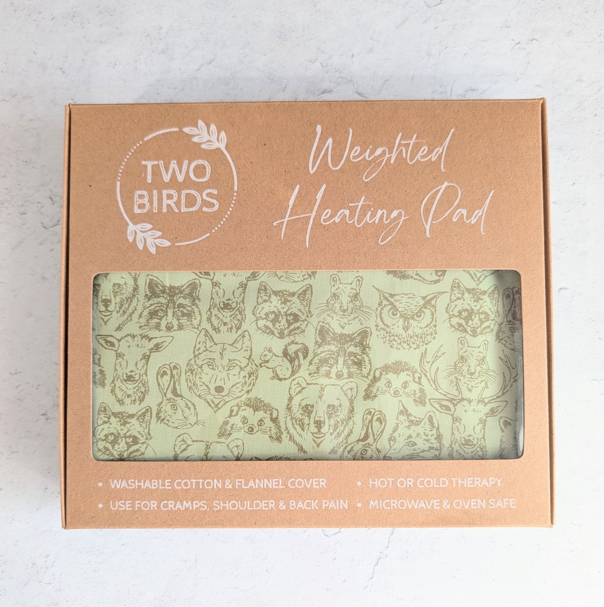 Weighted Heating Pad Cotton/Flannel - Wildlife Buddies La Vie Bien Weighted Heating Pad Cotton/Flannel - Wildlife Buddies
