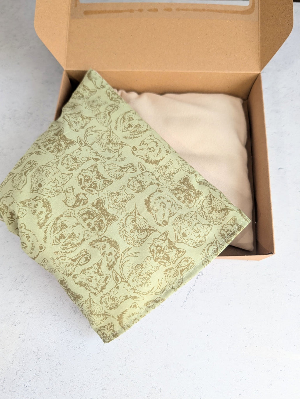 Weighted Heating Pad Cotton/Flannel - Wildlife Buddies La Vie Bien Weighted Heating Pad Cotton/Flannel - Wildlife Buddies