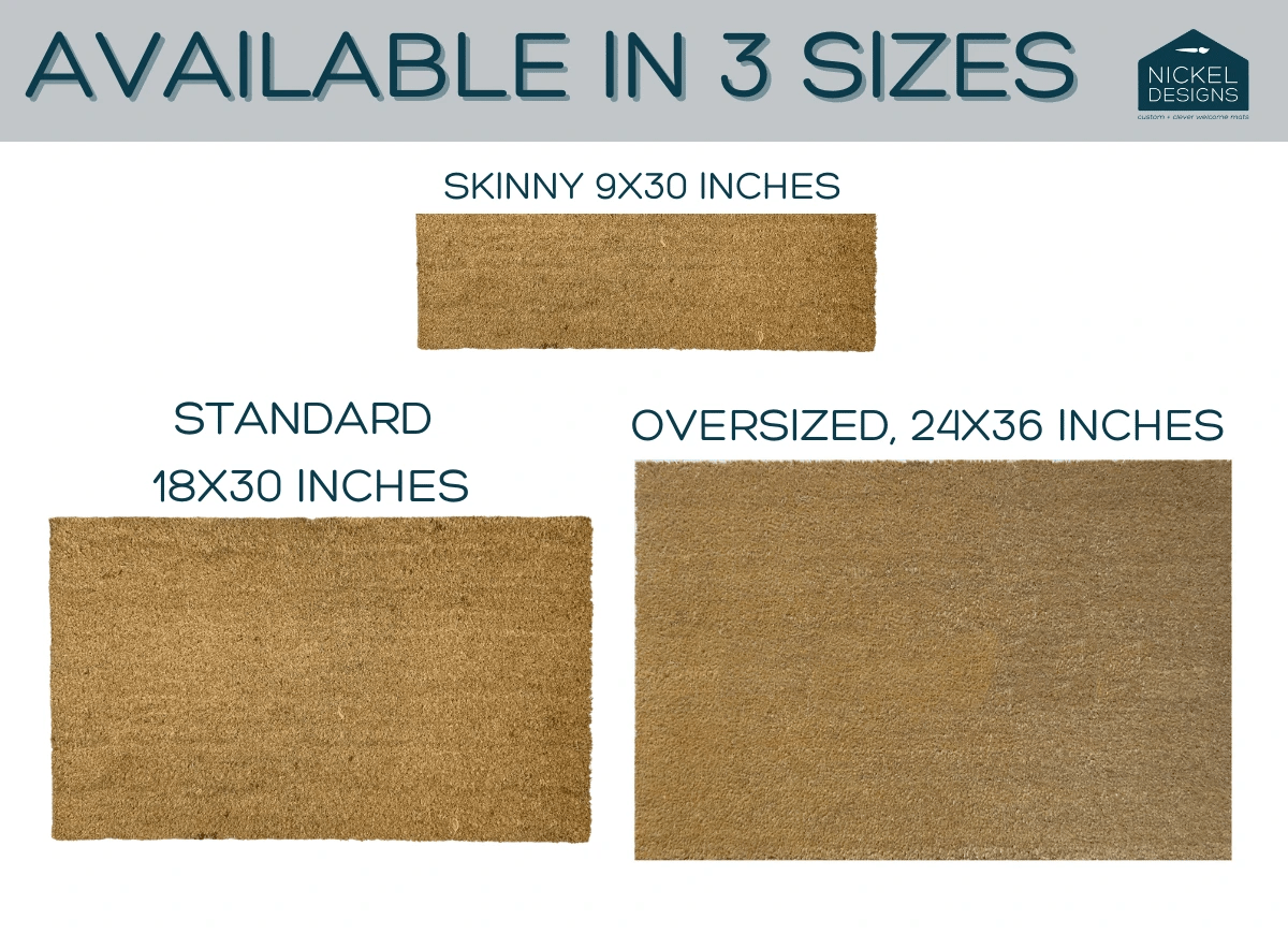 Welcome Sun Summer Doormat by Nickel Designs Custom Doormats