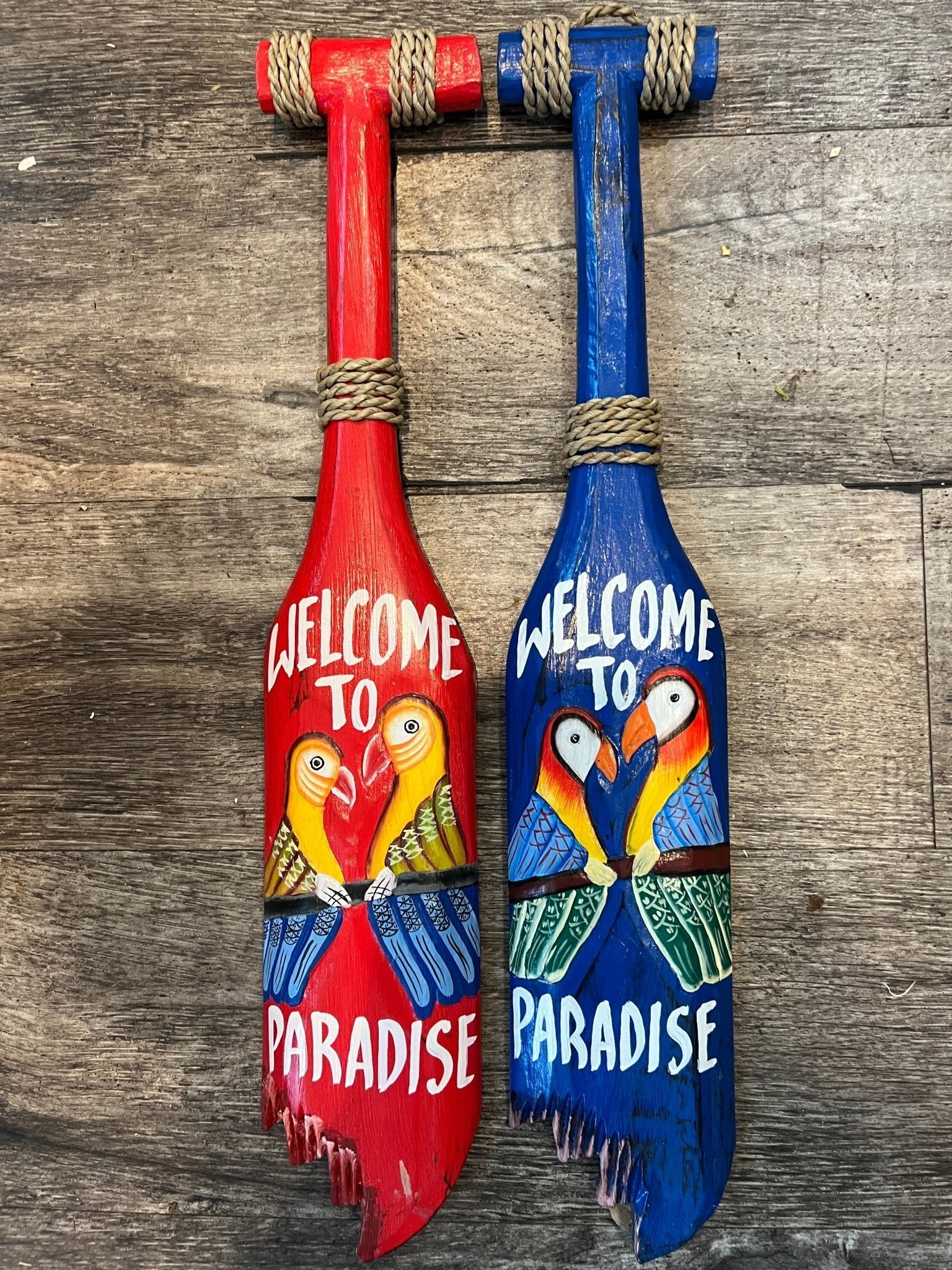 Welcome to Paradise Paddle Home Decor La Vie Bien Welcome to Paradise Paddle