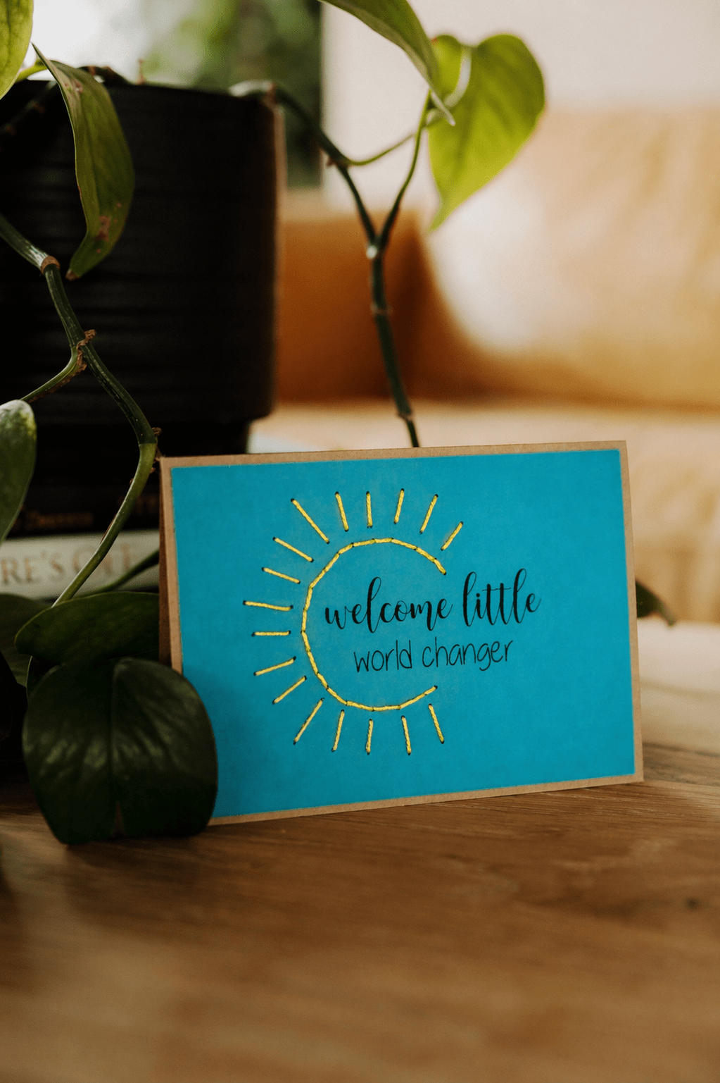 Welcome World Changer Greeting Card Greeting Cards La Vie Bien Welcome World Changer Greeting Card