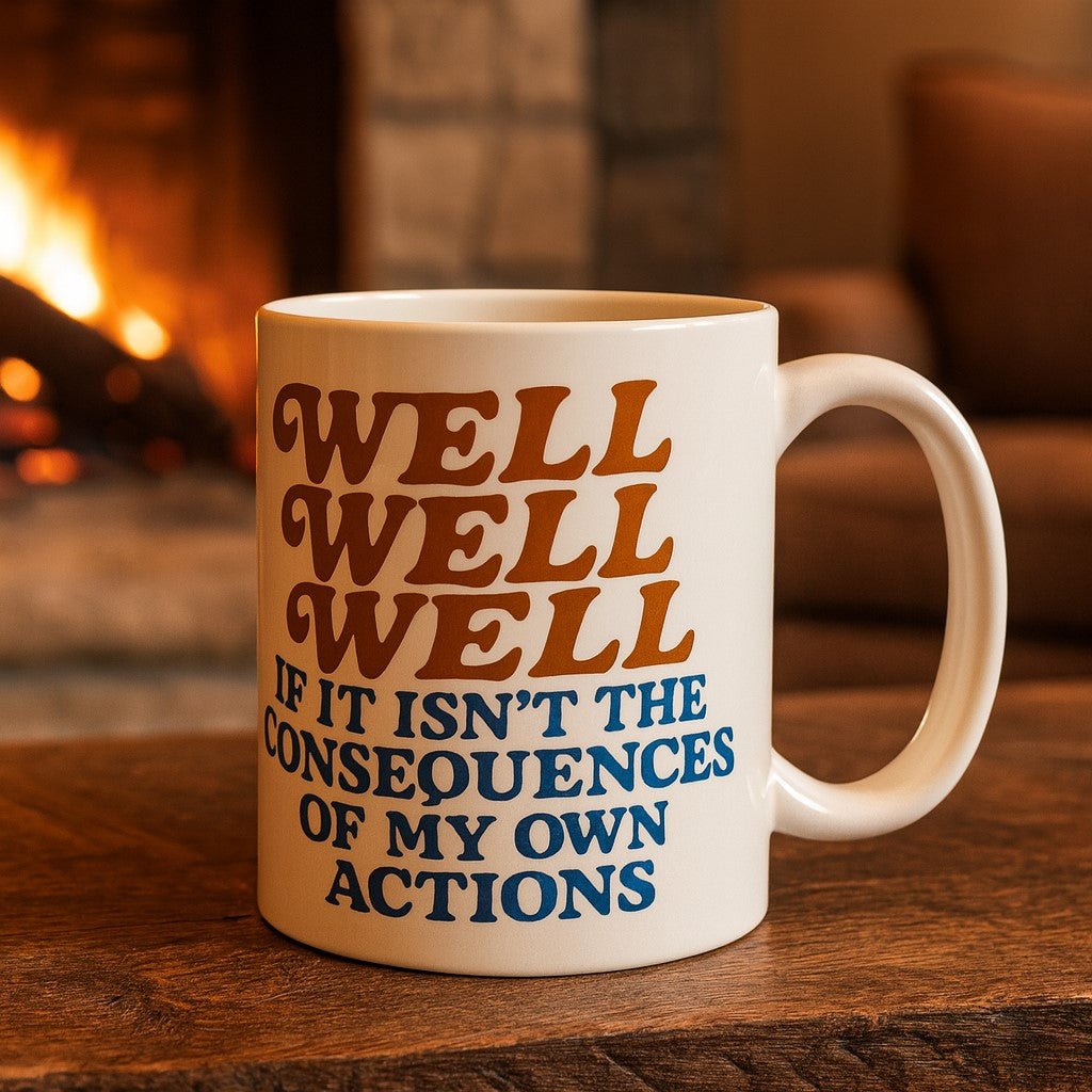 Well Well Well If It Isn't the Consequences Mug Mug La Vie Bien Well Well Well If It Isn't the Consequences Mug