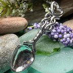 Welsh Celtic Heart Love Spoon Brooch - Sterling Silver Pin Brooch La Vie Bien Welsh Celtic Heart Love Spoon Brooch - Sterling Silver Pin