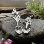 Welsh Daffodil Love Spoon Earrings Dangle Earrings La Vie Bien Welsh Daffodil Love Spoon Earrings