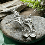Welsh Daffodil Love Spoon Earrings Dangle Earrings La Vie Bien Welsh Daffodil Love Spoon Earrings