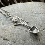 Welsh Daffodil Love Spoon Necklace Pendant La Vie Bien Welsh Daffodil Love Spoon Necklace