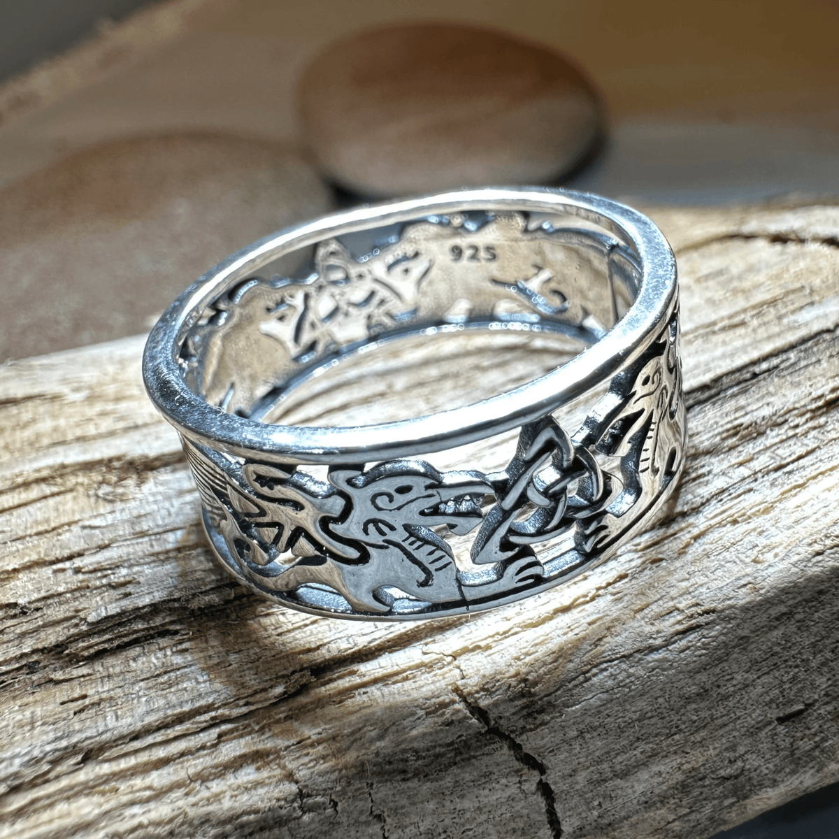 Welsh Dragon Band Ring Ring La Vie Bien Welsh Dragon Band Ring