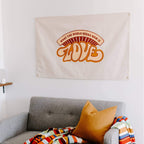 What The World Needs Now Canvas Flag Flags La Vie Bien What The World Needs Now Canvas Flag