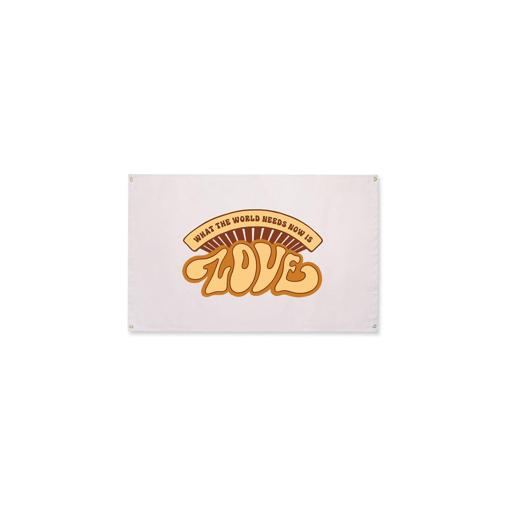 What The World Needs Now Canvas Flag Flags La Vie Bien What The World Needs Now Canvas Flag