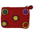 Wheel of Good Fortune Felt Pouch Clutch & Wallets & Coin Bags La Vie Bien Wheel of Good Fortune Felt Pouch