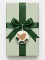 Whimsical Felt Bird Ornament - Cream Holiday La Vie Bien Whimsical Felt Bird Ornament - Cream