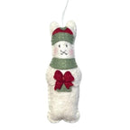 Whimsical Felt Bunny Ornament Holiday La Vie Bien Whimsical Felt Bunny Ornament