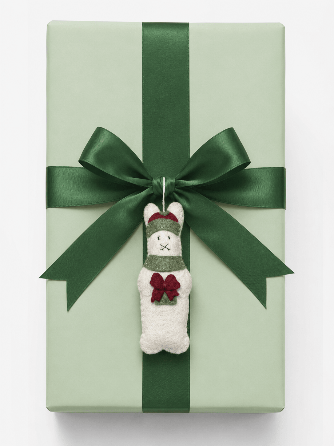Whimsical Felt Bunny Ornament Holiday La Vie Bien Whimsical Felt Bunny Ornament