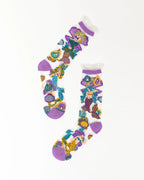 Whimsical Mermaid Ruffle Sheer Crew Sock by Sock Candy