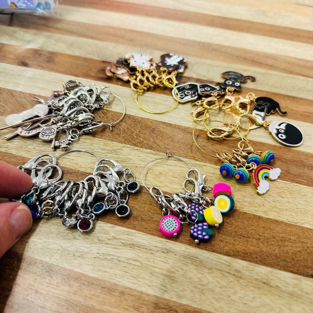 Whimsical Stitch Marker grab bag Notions and Tools La Vie Bien Whimsical Stitch Marker grab bag