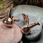 Whiskey Copper Still Cufflinks Cuff Links La Vie Bien Whiskey Copper Still Cufflinks