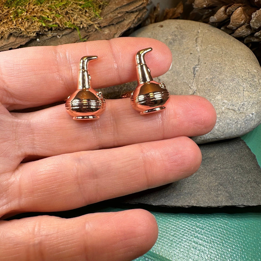 Whiskey Copper Still Cufflinks Cuff Links La Vie Bien Whiskey Copper Still Cufflinks