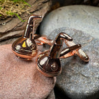 Whiskey Copper Still Cufflinks Cuff Links La Vie Bien Whiskey Copper Still Cufflinks