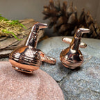 Whiskey Copper Still Cufflinks Cuff Links La Vie Bien Whiskey Copper Still Cufflinks