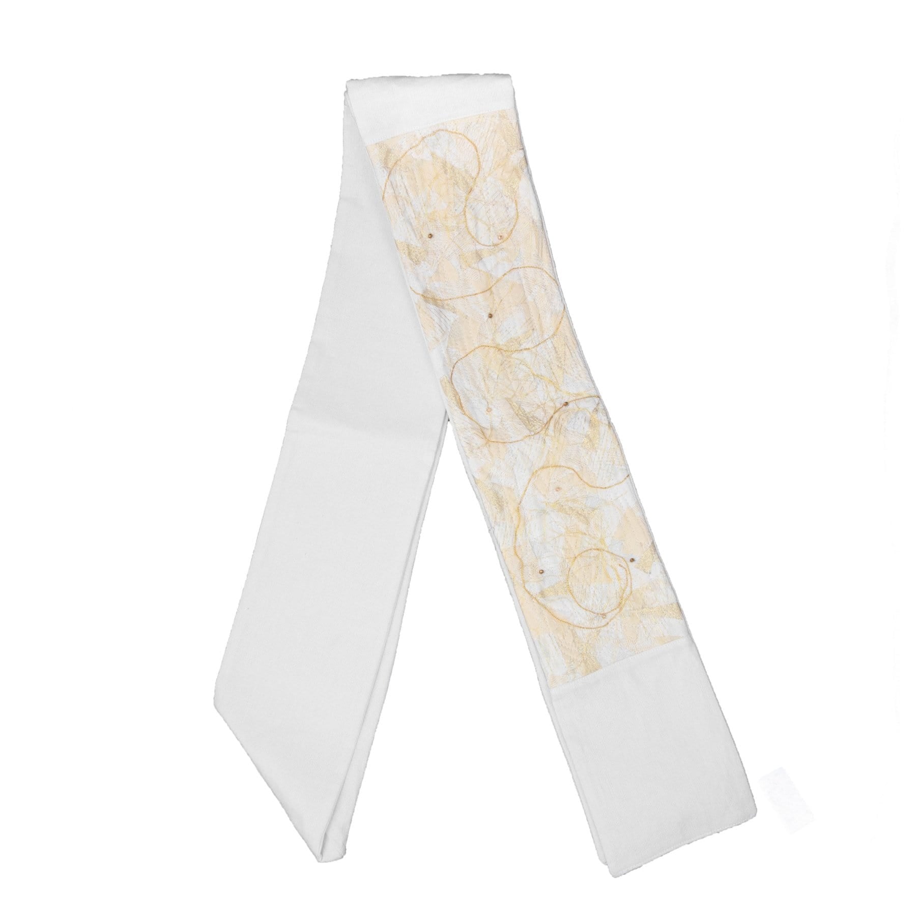 White and Gold Contemporary Clergy Stole Religious La Vie Bien White and Gold Contemporary Clergy Stole