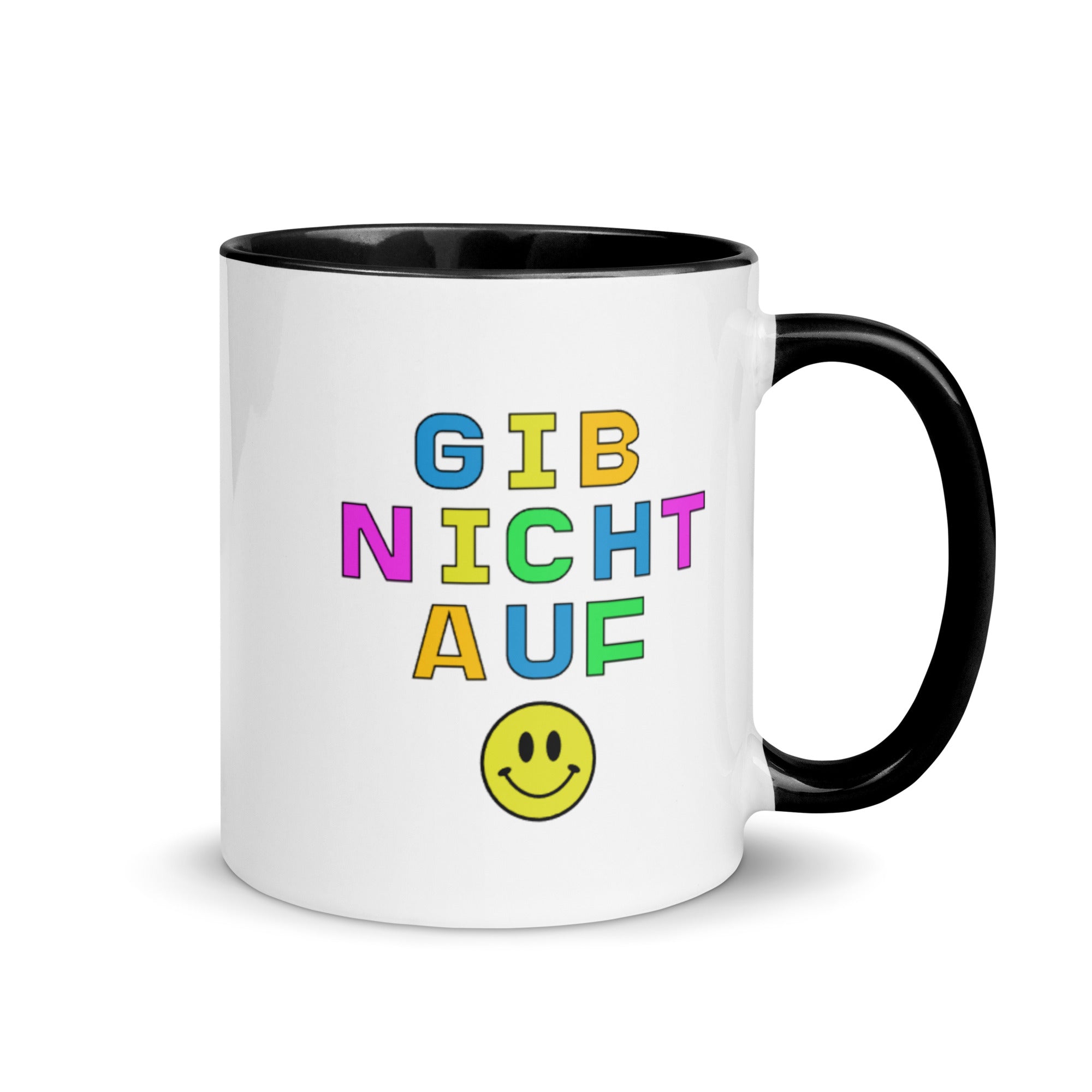 Gib nicht auf Mug with Color Inside