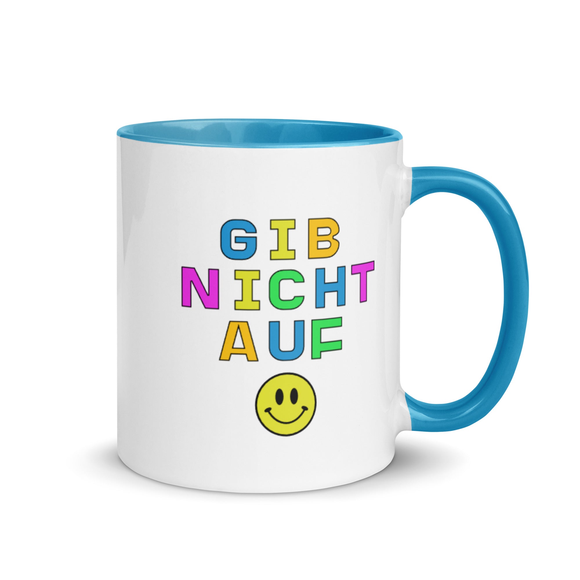 Gib nicht auf Mug with Color Inside
