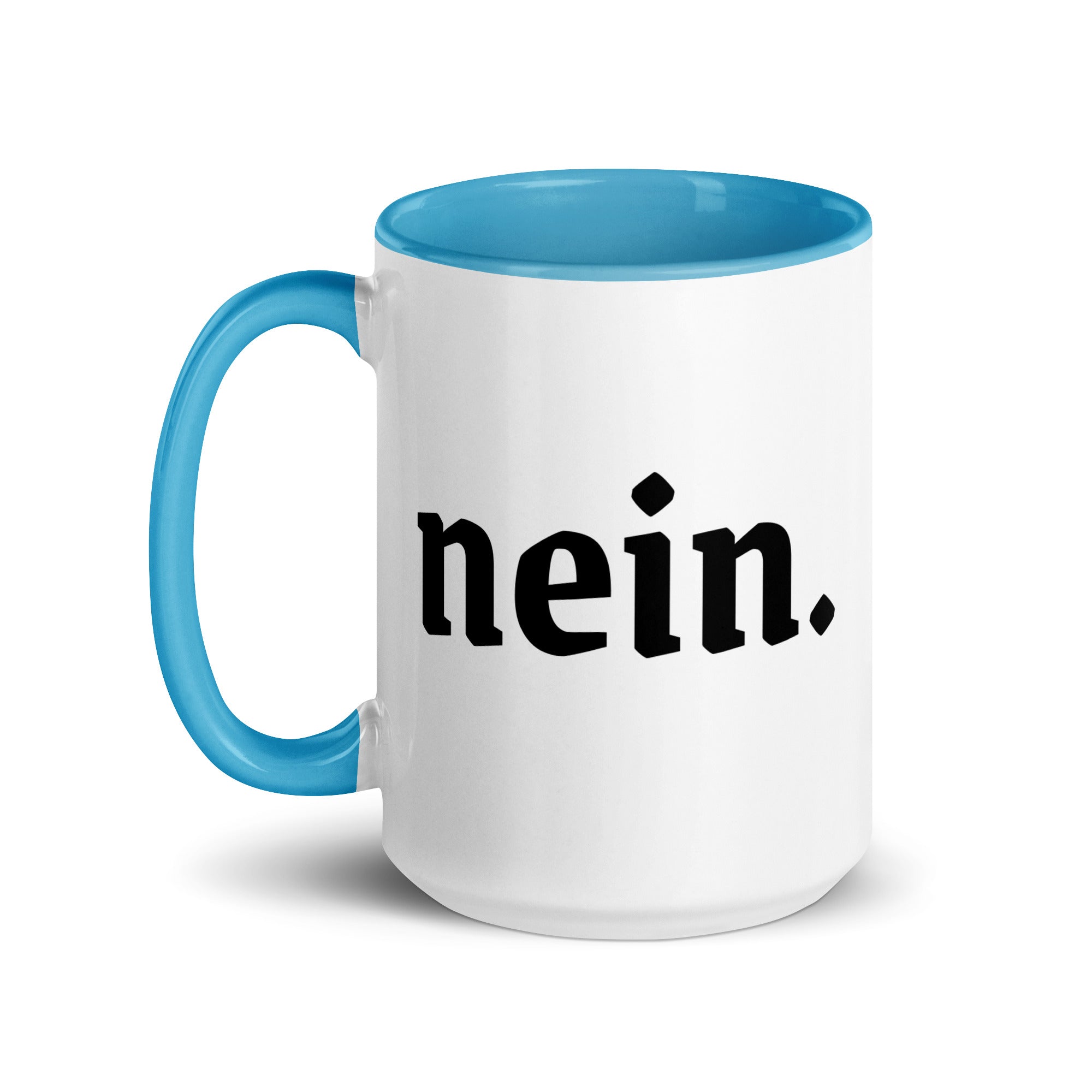 Nein. German Mug with Color Inside