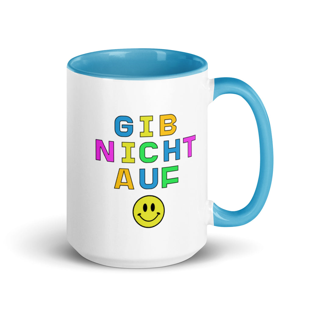 Gib nicht auf Mug with Color Inside