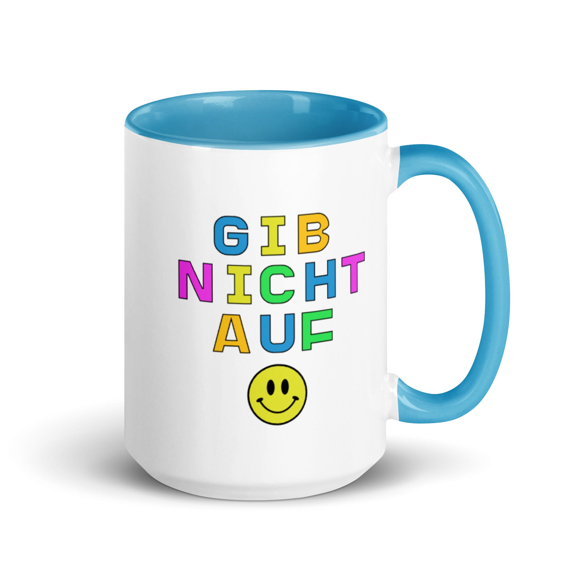 Gib nicht auf Mug with Color Inside