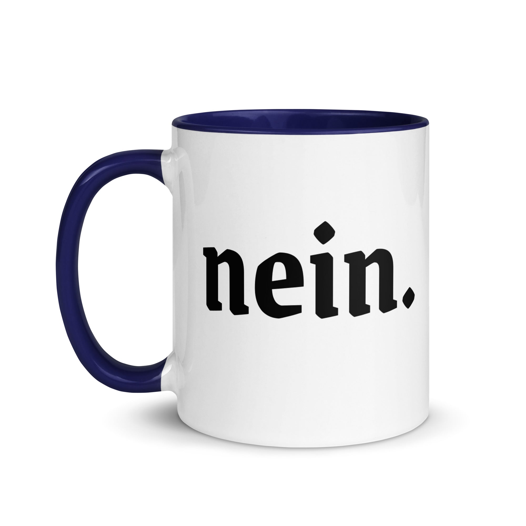 Nein. German Mug with Color Inside