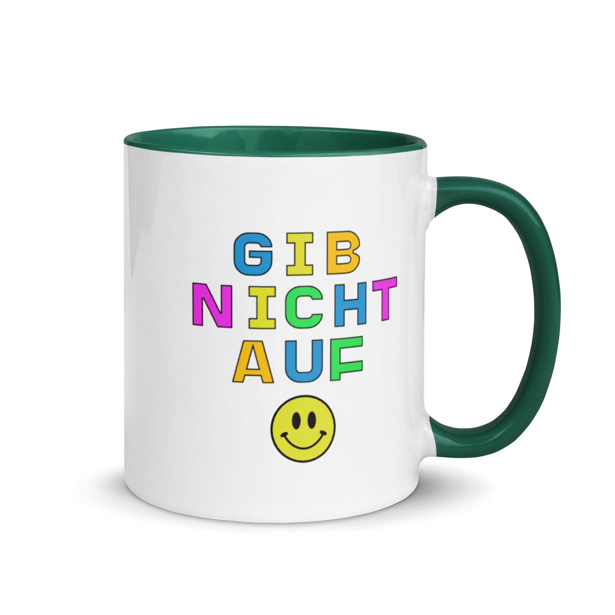 Gib nicht auf Mug with Color Inside - La Vie Bien - Don't give up - Don't give up coffee cup - Don't give up mug