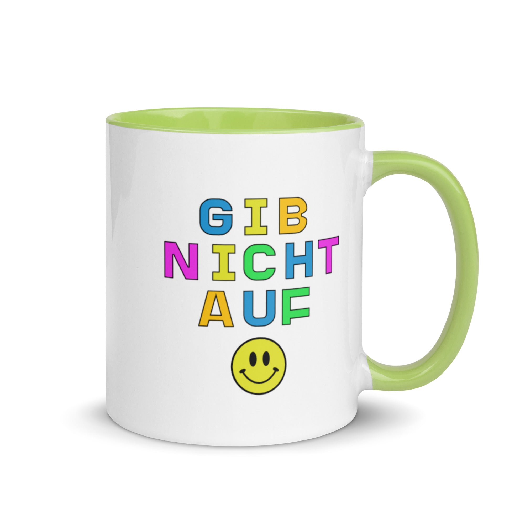Gib nicht auf Mug with Color Inside