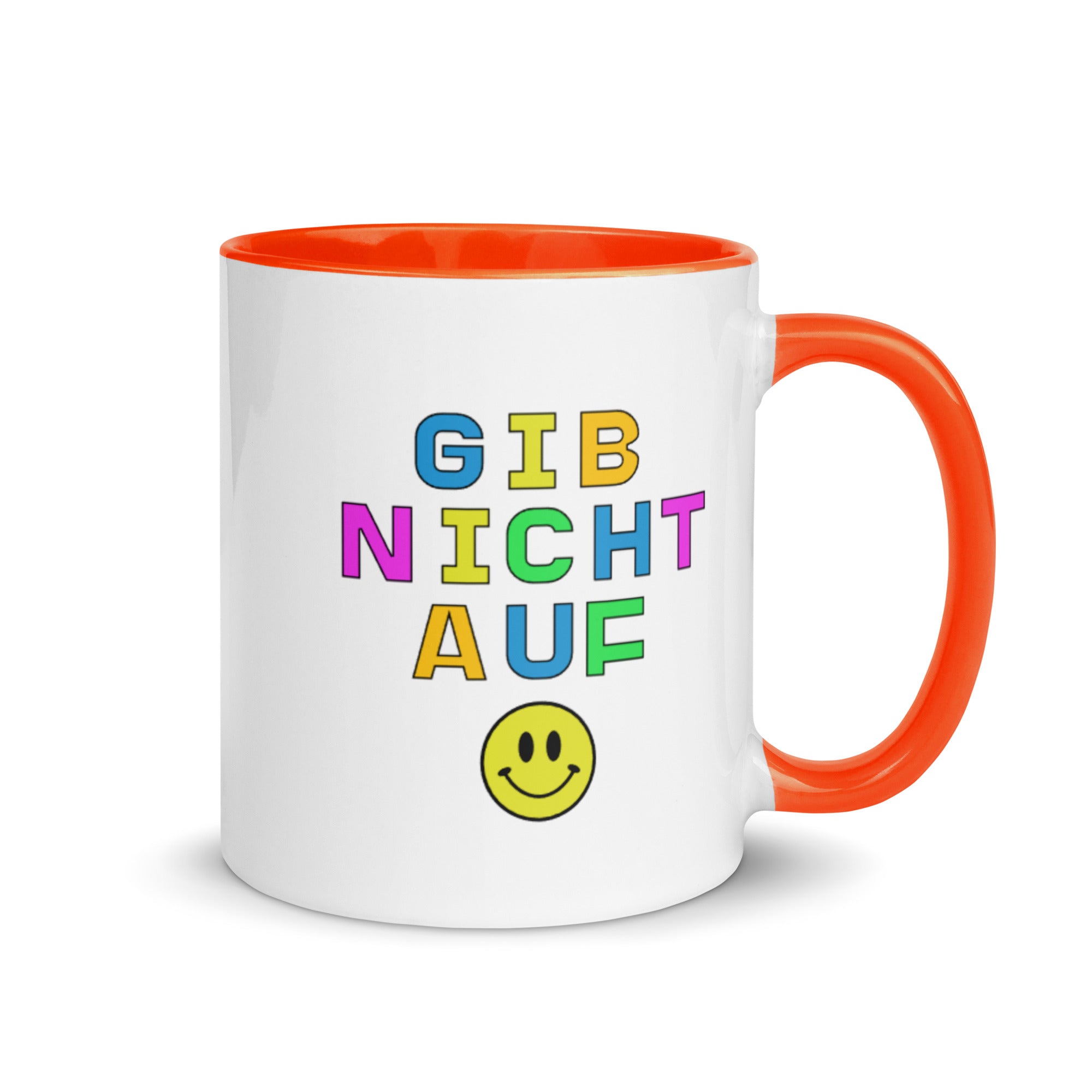 Gib nicht auf Mug with Color Inside