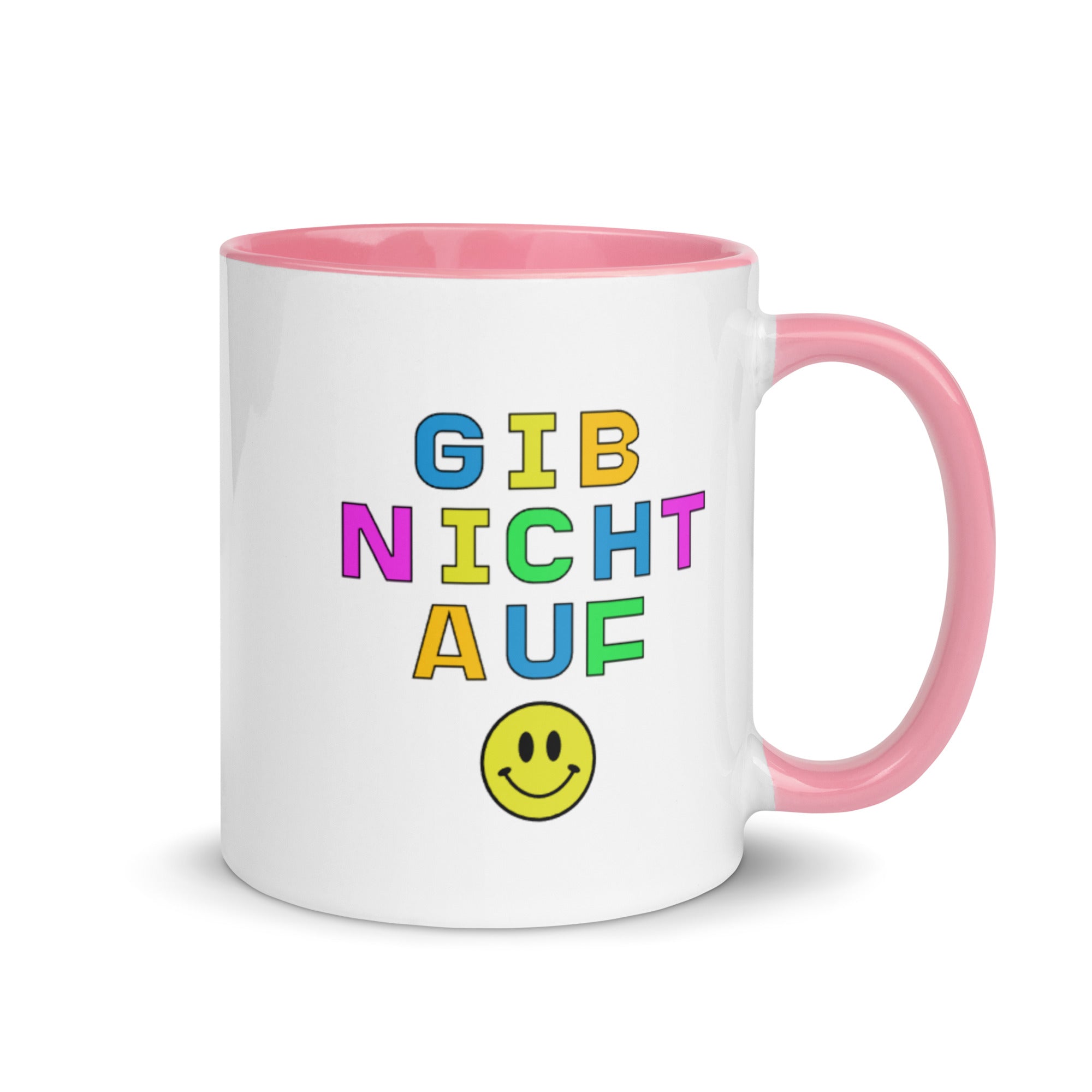 Gib nicht auf Mug with Color Inside