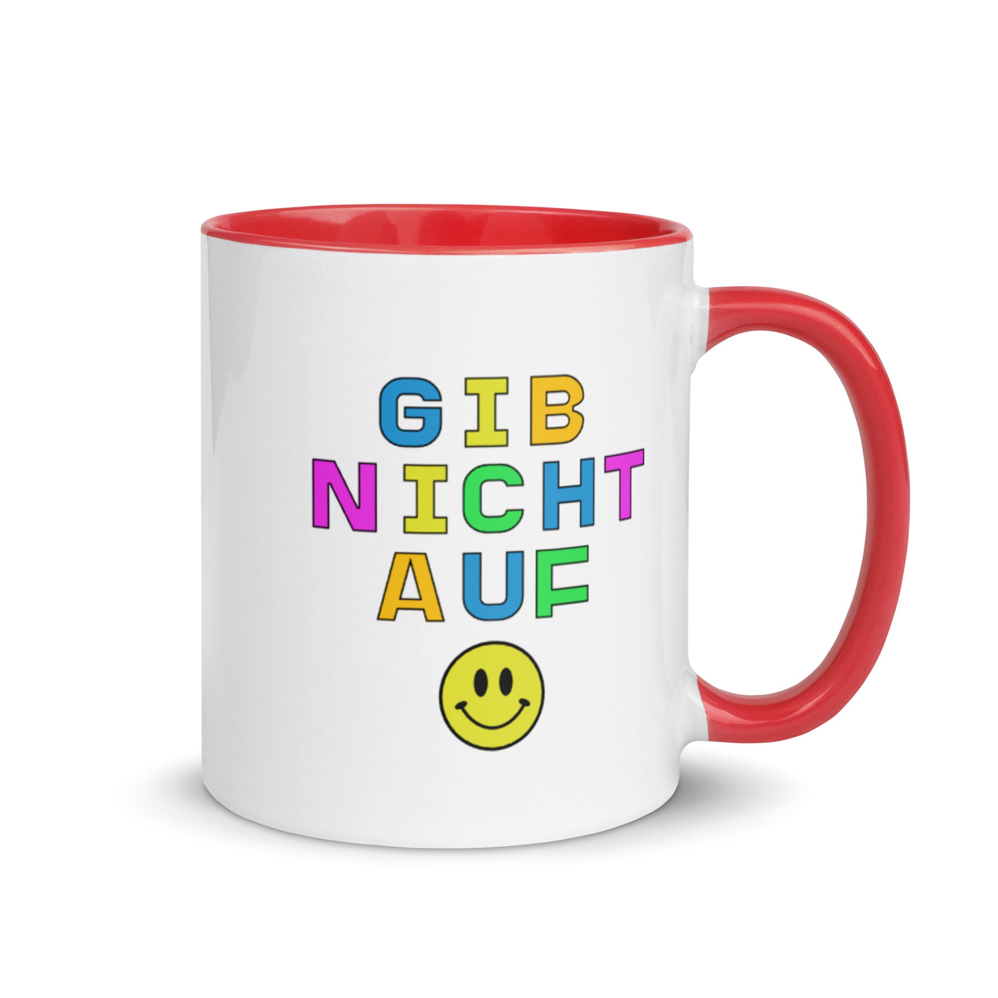 Gib nicht auf Mug with Color Inside