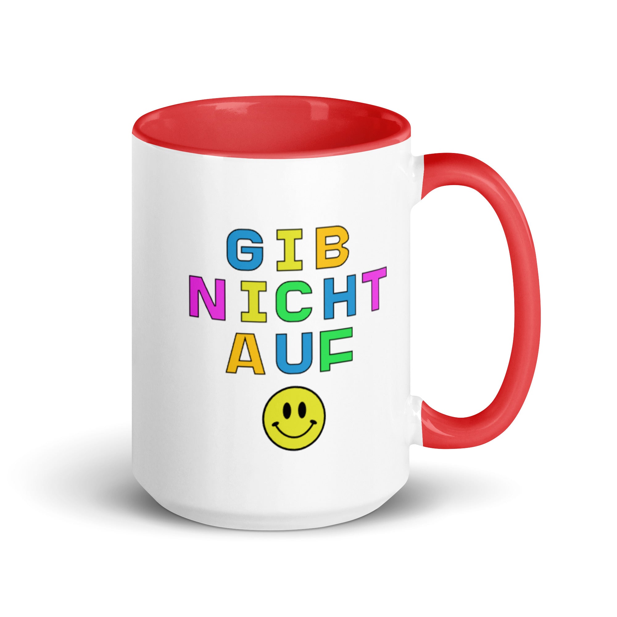 Gib nicht auf Mug with Color Inside