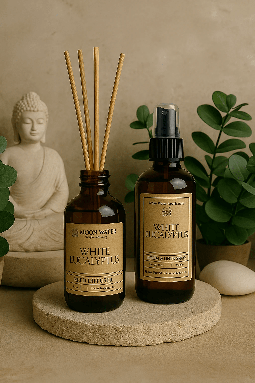 White Eucalyptus - ROOM & LINEN SPRAY, Fresh Clean Aromatherapy Scent - by Moon Water Apothecary!