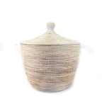 White Floor Basket La Vie Bien White Floor Basket
