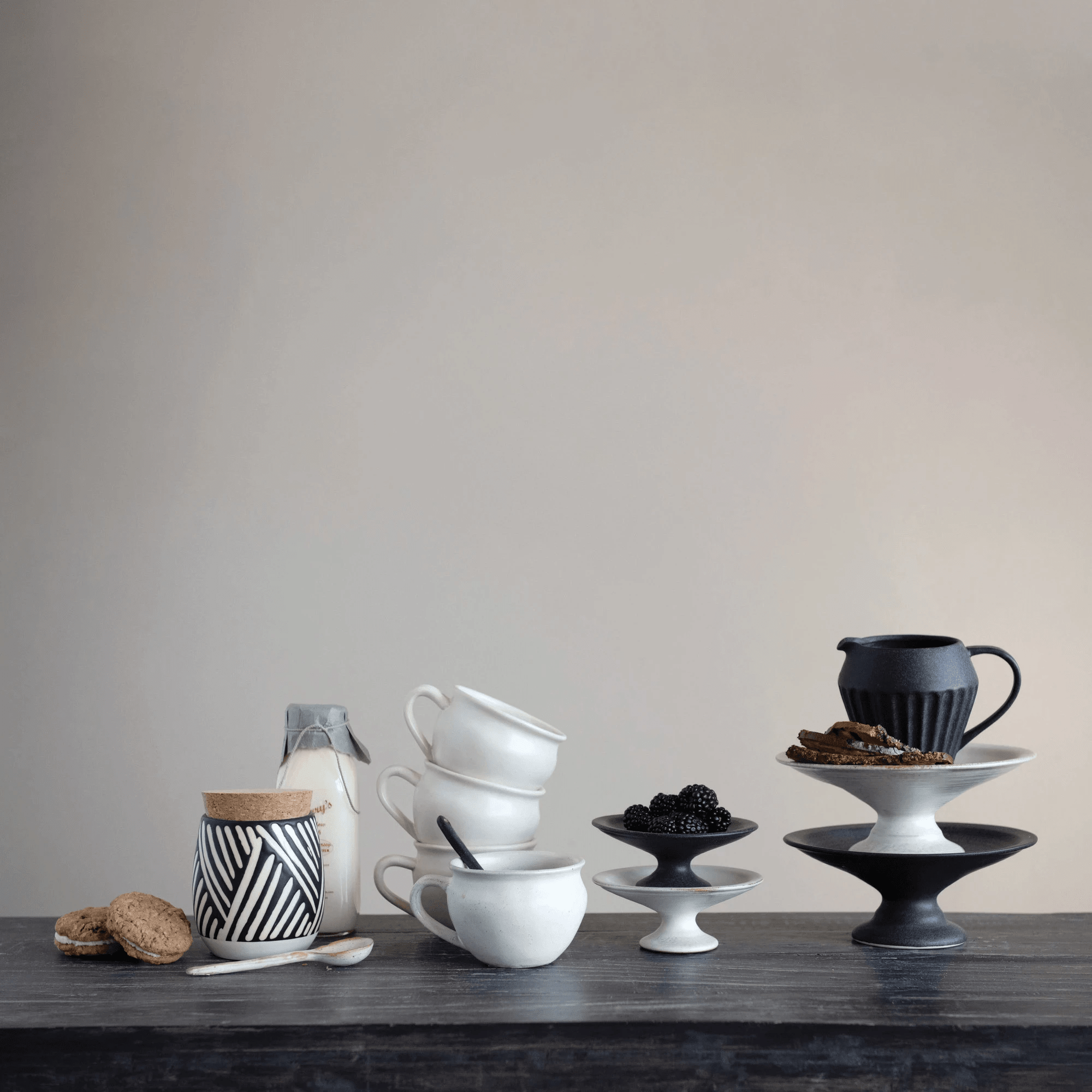 White Glazed Stoneware Mug by White Cliff Studio