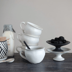 White Glazed Stoneware Mug by White Cliff Studio
