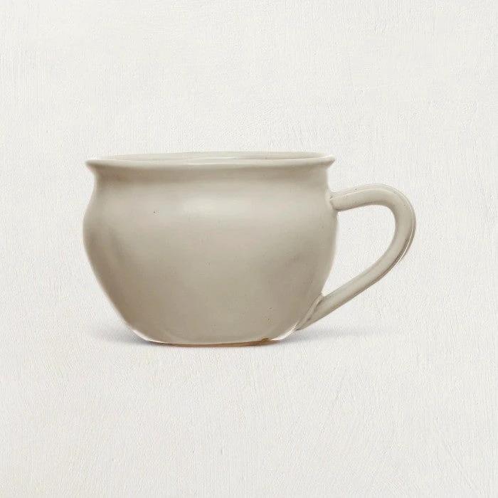 White Glazed Stoneware Mug by White Cliff Studio