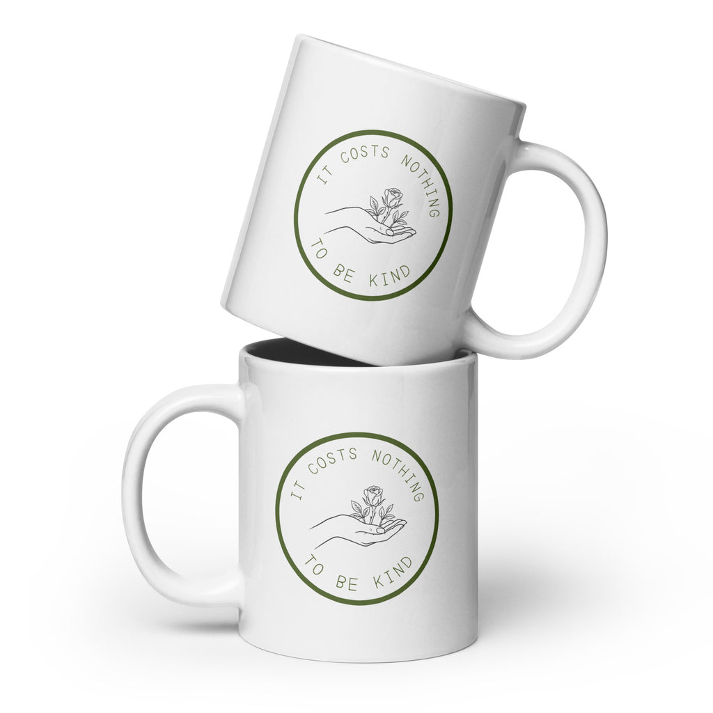 It costs nothing to be kind glossy mug