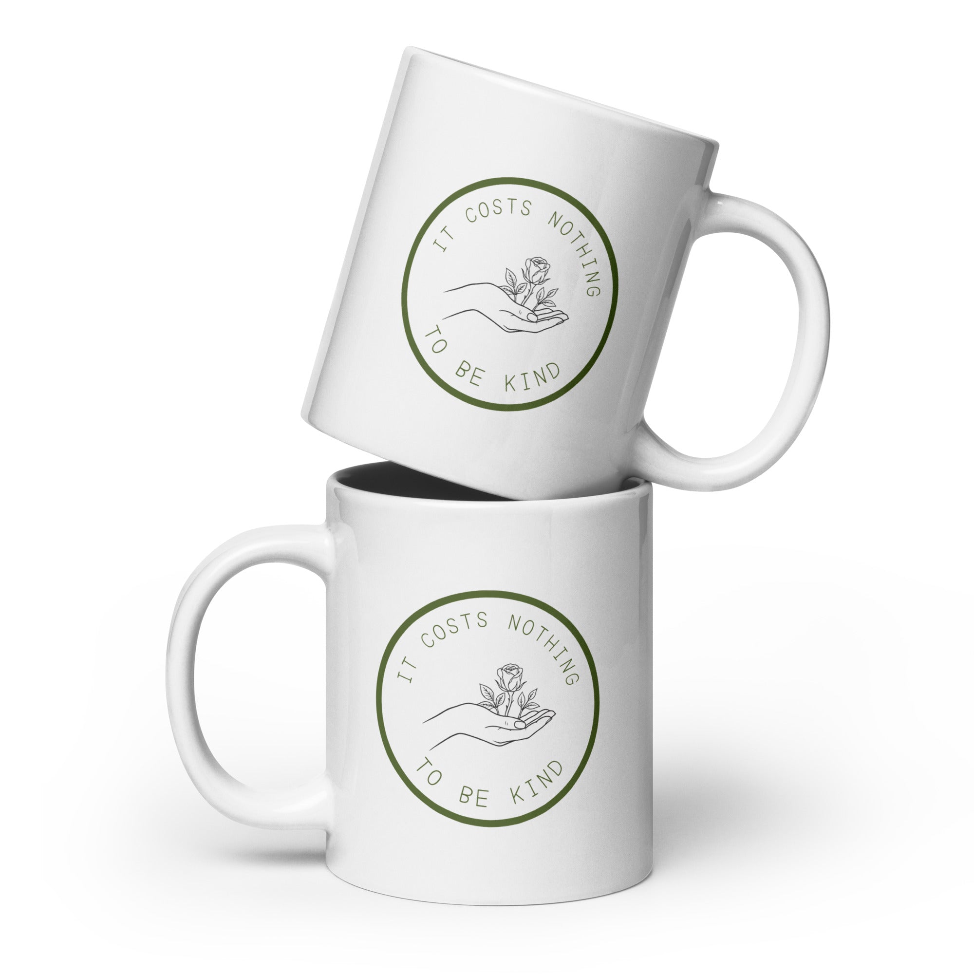 It costs nothing to be kind glossy mug