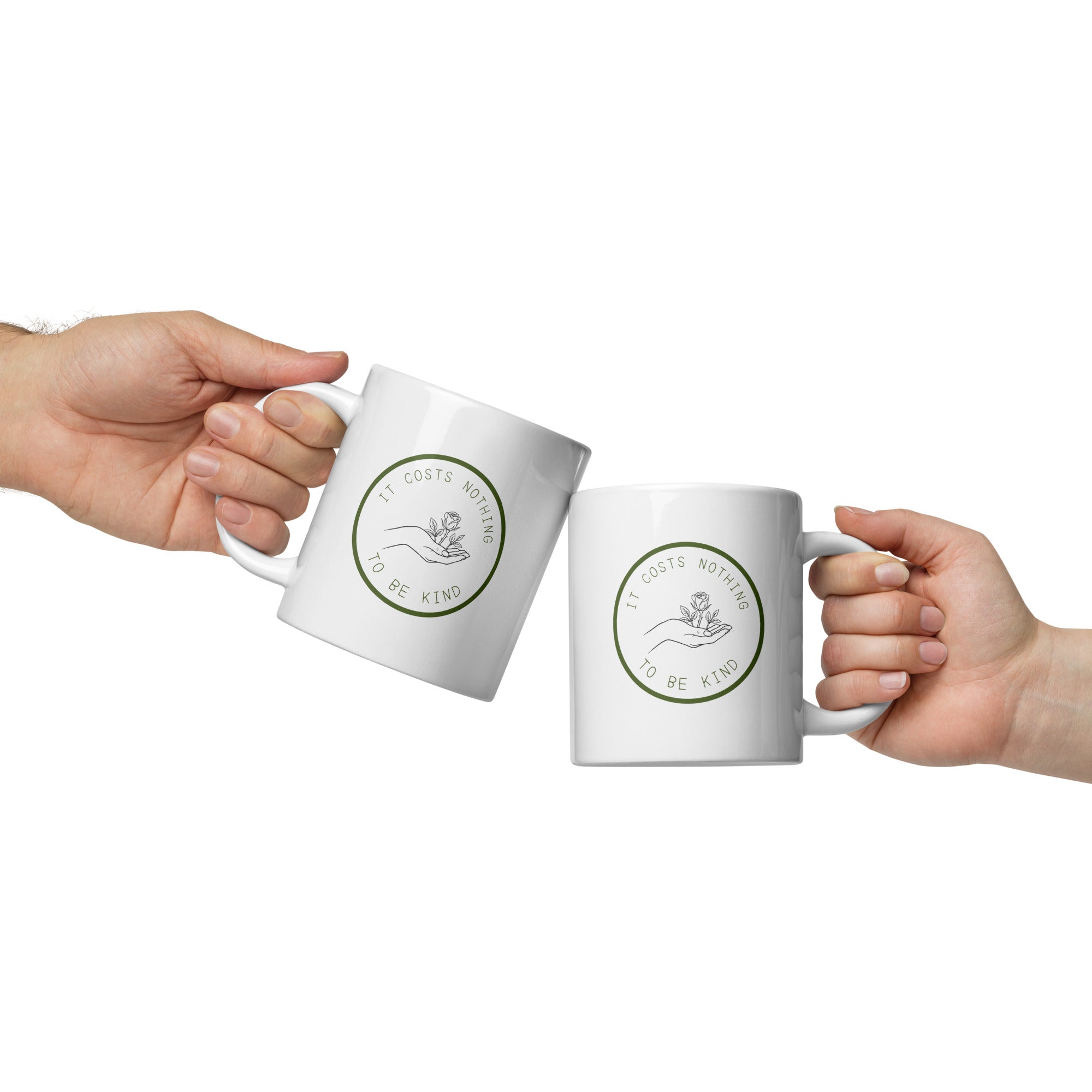 It costs nothing to be kind glossy mug